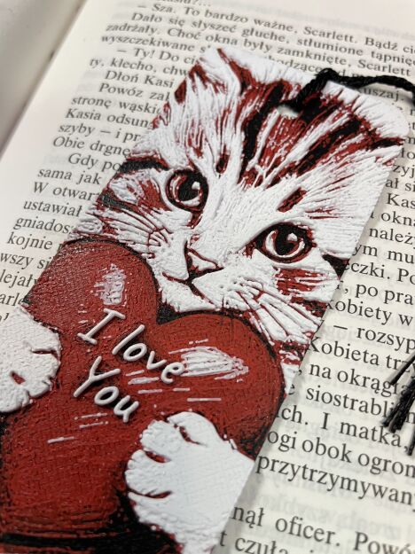 Zakładka do książki - Kotek