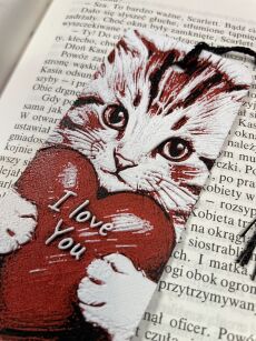 Zakładka do książki - Kotek